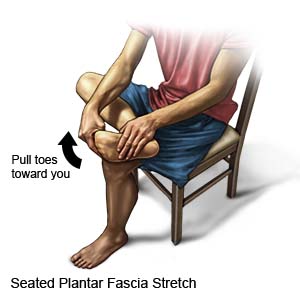 Seated Plantar Fascia Stretch 